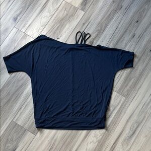 Women's navy Asym Top